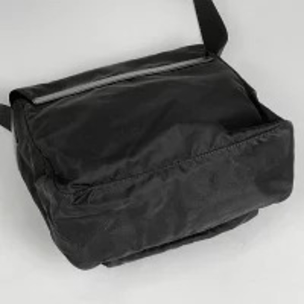 Prada Plate Crossbody Black Nero Bag Shoulder Black